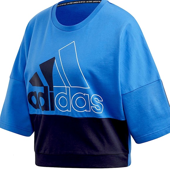 Adidas French Terry Pullover Blue - Picture 4 of 10